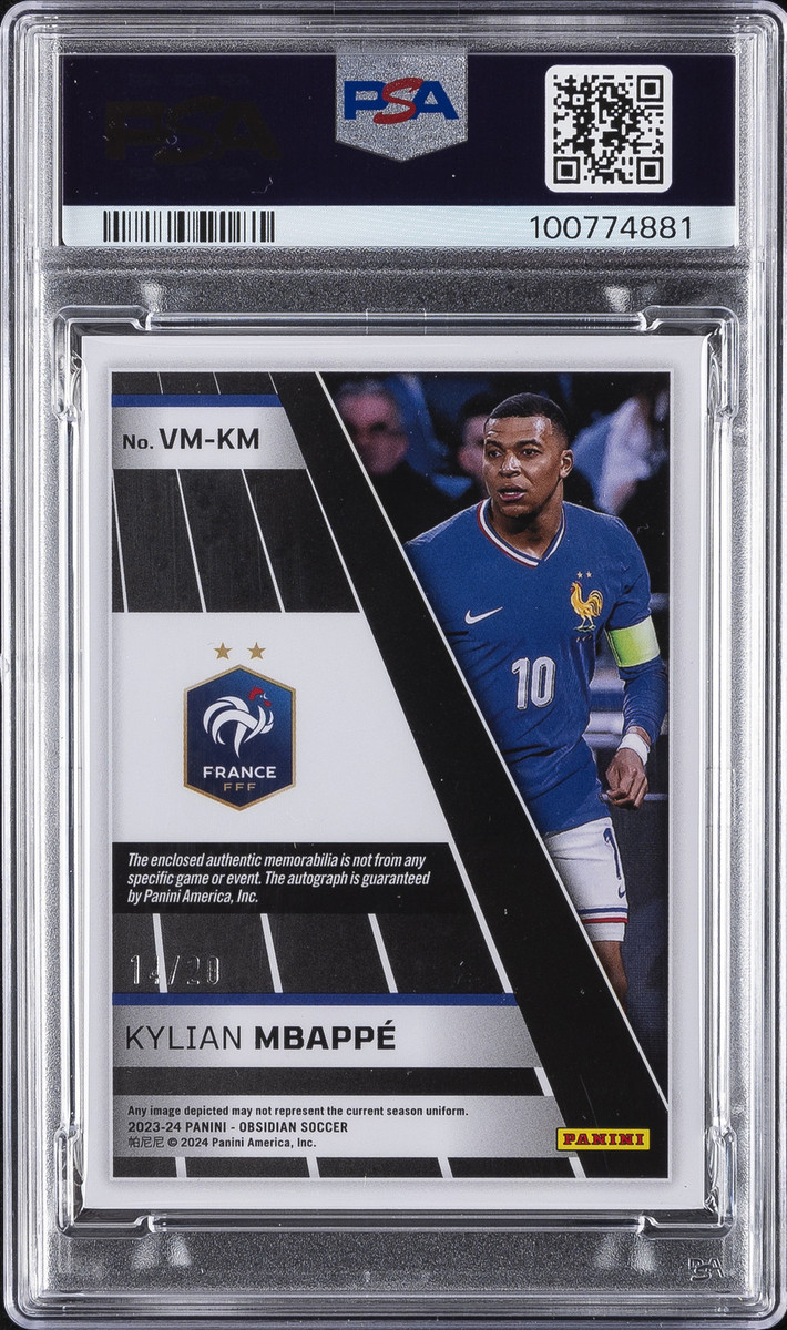 キリアン・エムバペ 直筆サイン 限定99枚 Panini mbappe キリアン・エムバペ 直筆サイン 限定99枚 Panini mbappe - メルカリ