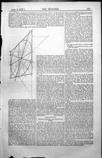 Antique Old Print Diagram Perspective Circles Euclids Elements Dr Hutton 1857
