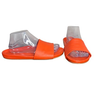 Beek Gallito Slide Sandals in Tangelo Studded Minimalist Women's Size 9