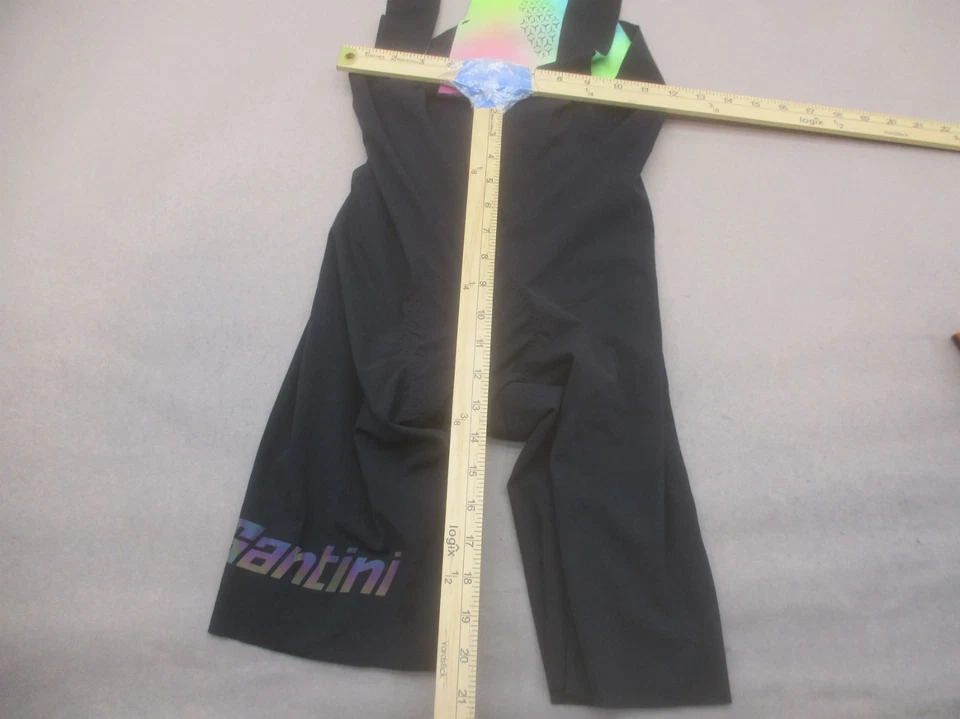 Женский цельный велосипедный боди Santini размер XL черный компрессионный с подкладкой 096 - Изображение 2 из 4