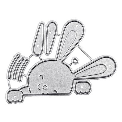 Lovely Easter Bunny Metal Cutting Dies Stencil Scrapbooking DIY Album Stamp Card