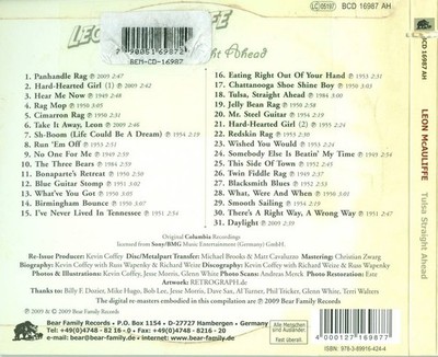 LEON MCAULIFFE - TULSA STRAIGHT AHEAD [SLIMLINE] * NEW CD
