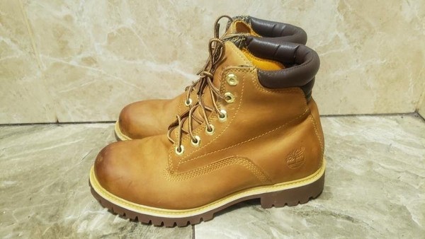 Women Timberland Boots Yellow Leather 40.5