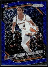 2025-26 Panini Prizm WNBA Blue Velocity Monique Akoa Makani Rookie #98