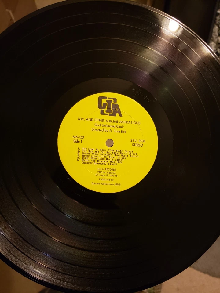 The God Unlimited Choir* Directed By Fr. Tom Belt* – Joy, And Other Sublime VG+ - Image 4 of 4