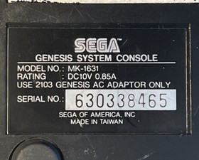 Sega Genesis Console Bundle 6-Pak Aladdin WWF Royal Rumble Columns Tested