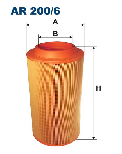 Fits FILTRON AR 200/6 Air filter AR 200/6 Air filter fits: FENDT 2 D FARMER, 20