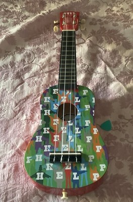 JHS Instruments The Beatles Ukulele: Help! Nylon-Strung Soprano Ukulele EUC