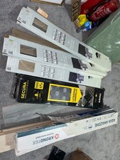 Includes SPC rigid vinyl click flooring, Kronotex Aqua Amazone laminate flooring