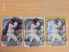 2025 Bowman Draft Chrome 1st Dean Moss Yellow Mojo Refractor Plus Base
