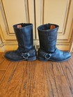 Harley Davidson Sz 13M Black Hustin Waterproof Leather Men's Riding Boots D95353