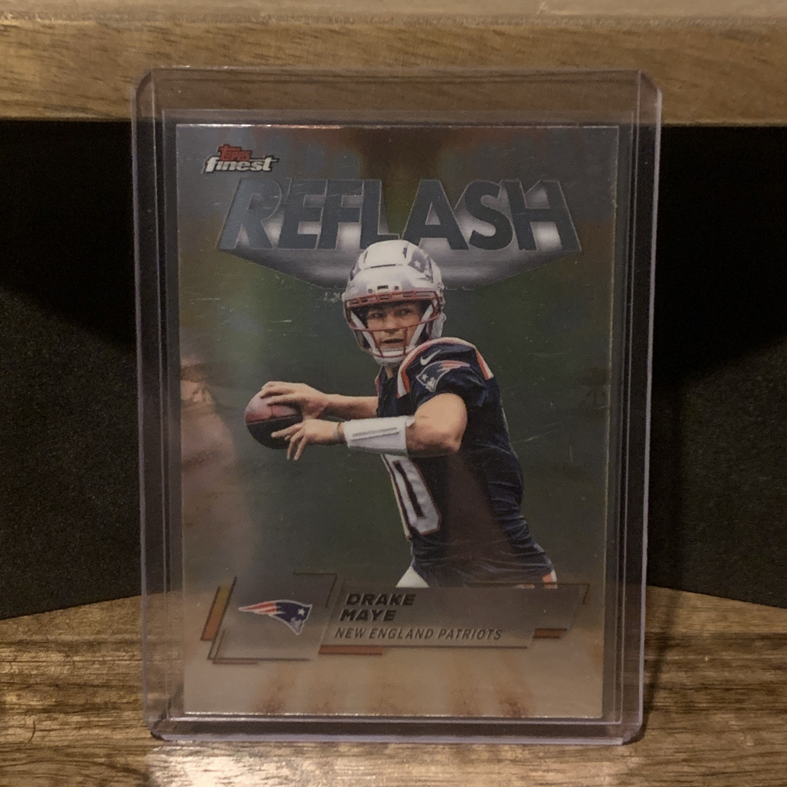 Drake Maye 2025 Topps Finest - Reflash #RF-5 Drake Maye Patriots