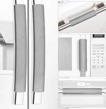 Refrigerator Door Handle Covers, Set of 5, Keep Your Kitchen Gray, 5 pcs