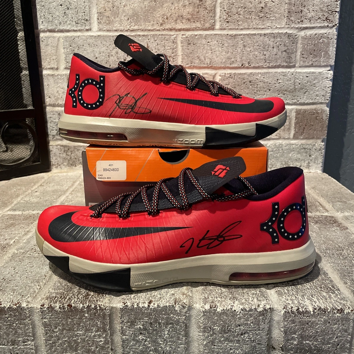 Men\'s Nike KD VI 6 DC Light Crimson Obsidian Basketball Shoes Sz 8 599424 600 Nike KD 6 DC - 599424-600 for Sale | Authenticity Guaranteed  main image 2