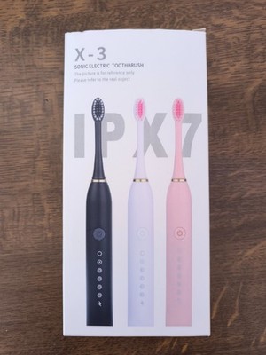 X-3 Sonic Electric Toothbrush USB * NEU * OVP * mit 4 Zahnbürsten