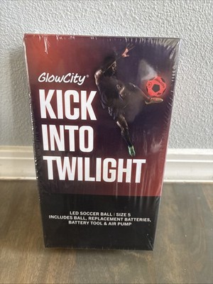 GlowCity Glow in The Dark Soccer Ball Light Up Weight and Size 5 Soccer Ball NEW