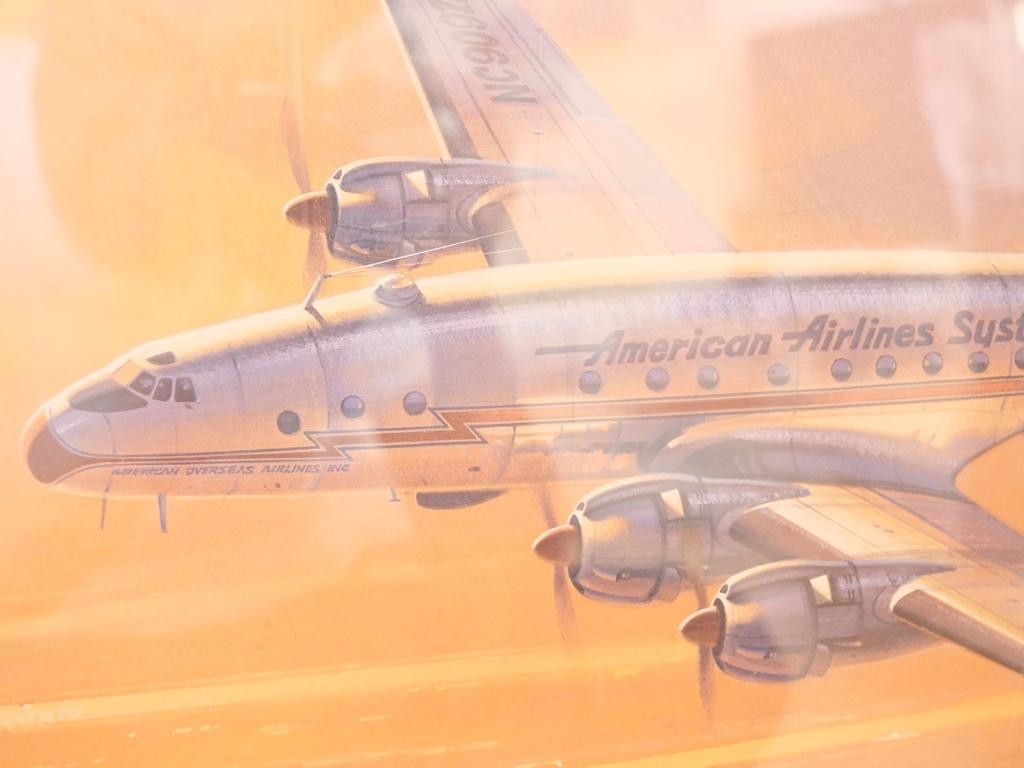 航空絵画EARLY MORNING ARRIVAL L-049コンステレーション Aerial painting EARLY MORNING ARRIVAL L-049 constellation