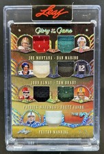 2025 Leaf Glory of the Game Montana Elway Brady Mahomes Favre Manning Jersey #/6