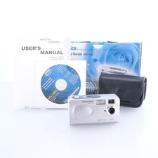 Konica Revio KD-100 Digital Compact Camera 1.3MP Silver CCD Vintage Digicam