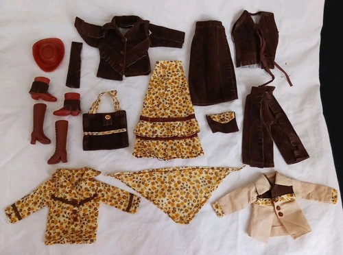 14pc Vint 60-70's Barbie & Friends Catalog Clone WESTERN~PRAIRIE MIX & MATCH Set