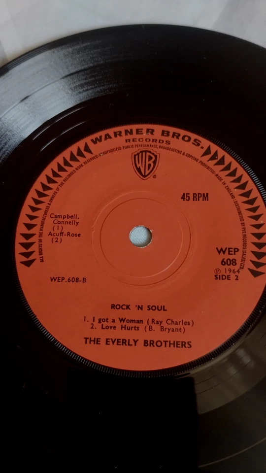 THE EVERLY BROTHERS - ROCK 'N SOUL 4 TRACK EP - FRONT LAMINATED PIC COVER - EX - Image 3 of 4