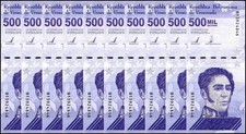 Venezuela 500000 Bolivar Soberano, 2020, P-113, Used X 10 PCS