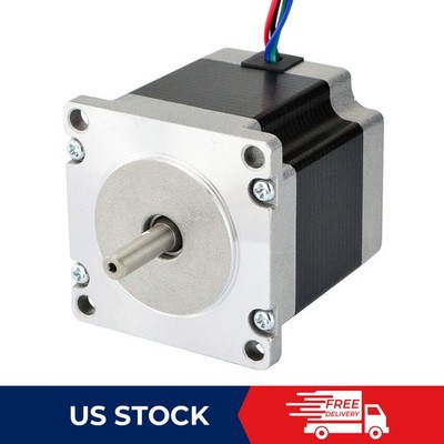 STEPPERONLINE 1.16Nm Bipolar Stepper Motor Nema23 1.5A Φ6.35mm Mill Lathe Router