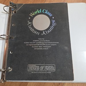 Vintage House Of Kolor Kustom Koatings Color Chips Catalog 1993