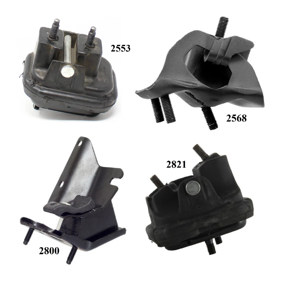 4 piezas montaje de motor y transmisión apto para chasis comercial Cadillac 1991-1993 4,9 L Foto 2 de 4