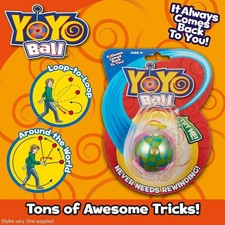 Yoyo Ball Automatic Return Yoyo, Assorted Colors and Patterns, Never Needs re...