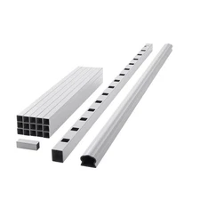 Armorguard Deluxe 70 In. White Composite Rail Kit