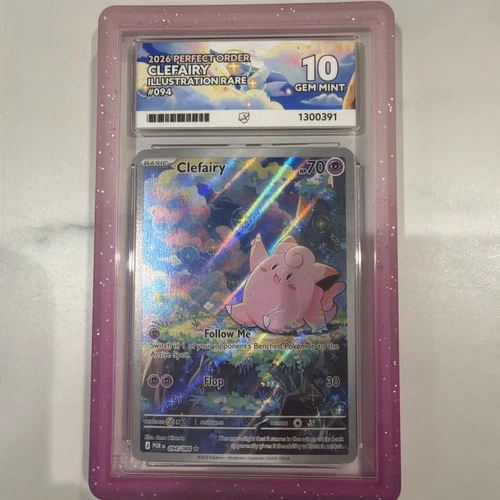ACE Perfect 10 Clefairy IR #094/088 Perfect Order 2026 10,10,10,10 Gem Mint