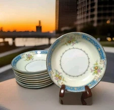 Hinode Fine China Floral Fruit/Dessert/Sauce Bowl 5 1/8" Made in Japan Set of 9