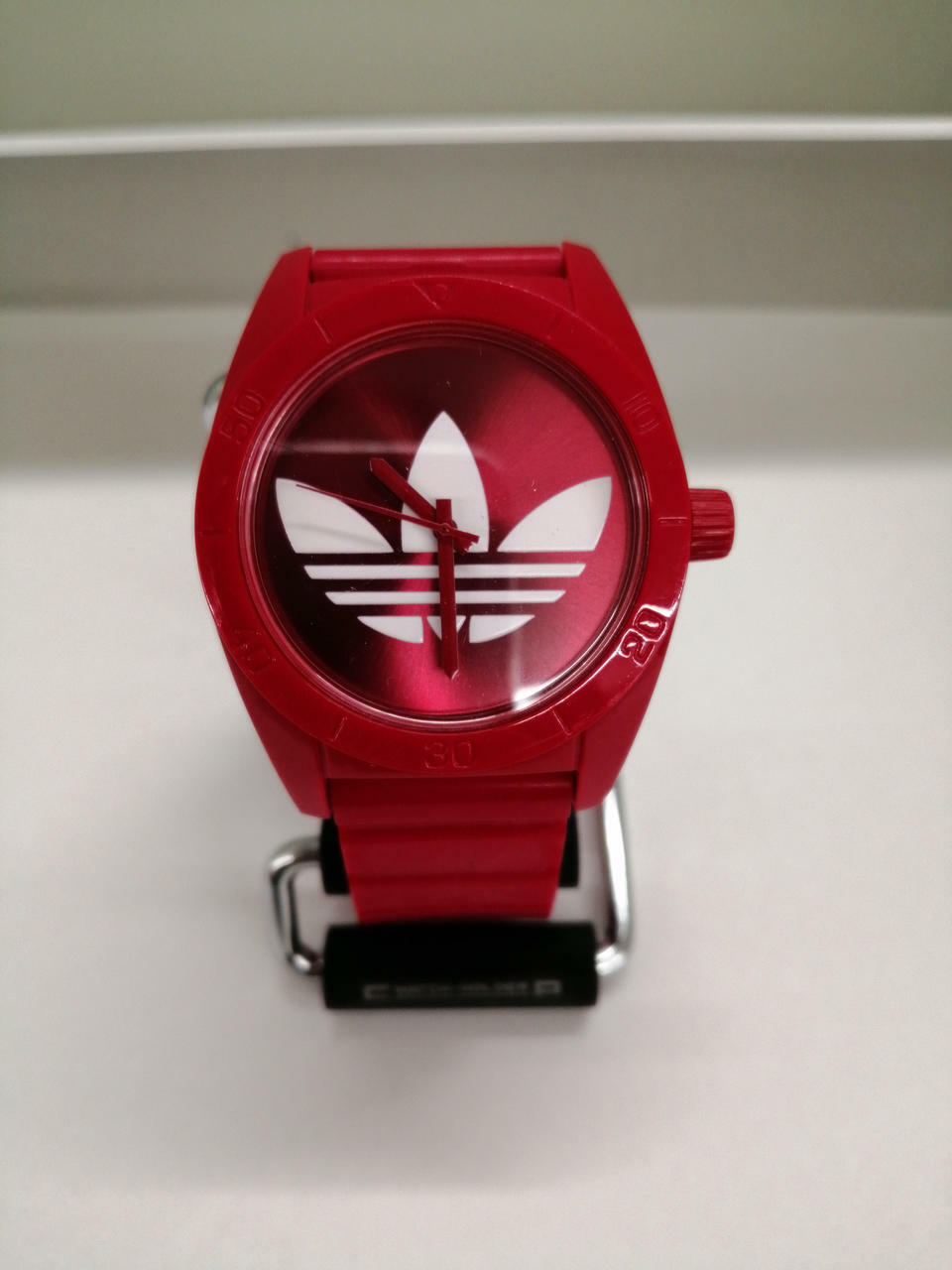 adidas red watch