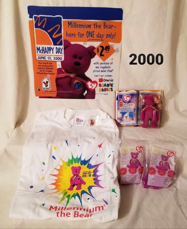 McDonald's 2000 Millenium Bear - One Day Only Item - Rare Collection of Items