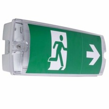 V-TAC LED Emergency Fire Exit 3W IP65 Bulkhead Light 6400K COOL WHITE VT-533