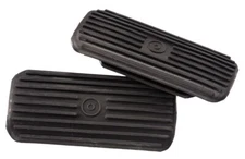 EQUIROYAL Black Ridged 4 3/4" Stirrup Pads