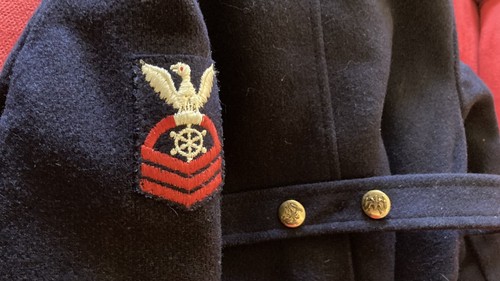 VINTAGE SAKS 5TH Ave! TODDLER T3 Wool WW2 US Navy Chief Petty Officer's Uniform - 第 12/19 張圖片