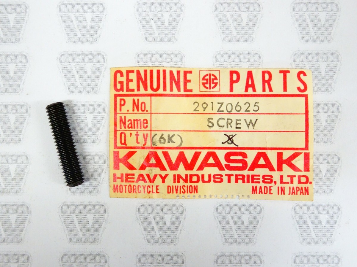 Kawasaki NOS NEW 291Z0625 Slotted Screw H1 H2 S1 S3 F6 F7 G5 KH MC1 Kawasaki NOS NEW 291Z0625 Slotted Screw H1 H2 S1 S3 F6 F7 G5 KH MC1