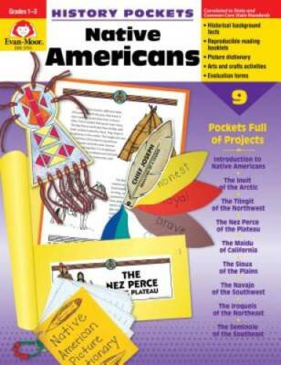 History Pockets: Native Americans, Grades 1-3 - Paperback By Evan Moor - GOOD
