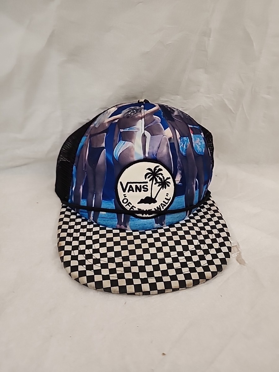 VANS Off The Wall Trucker Hat Patch Logo Bikini Girls Beach