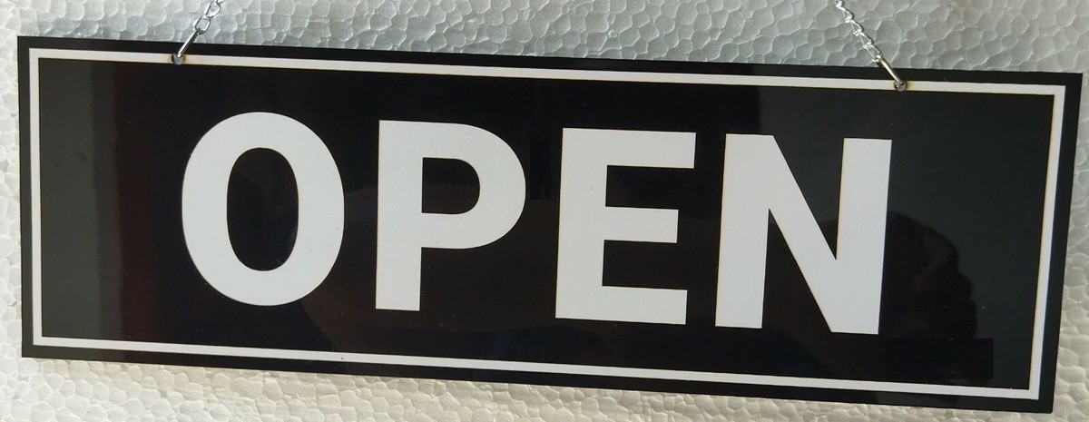Open / Closed Sign, Hanging Sign, Shop Window / Door Sign, Acrylic
