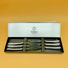 Set of 6 Towle Silversmiths Stainless-USA Table Knives Brand New w/ Original Box