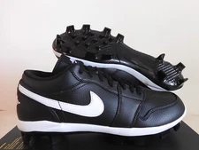 Nike Jordan 1 Retro Mcs Low Black-White "Baseball Cleats" Sz 10 [CJ8524-011]