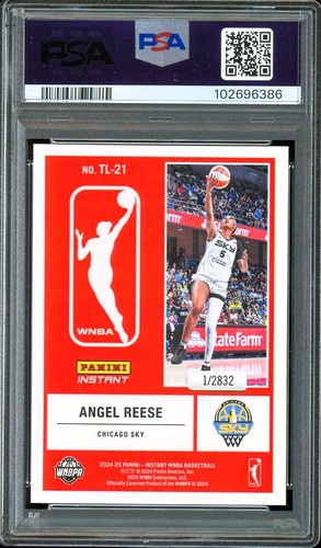 2024 Panini Instant WNBA #TL15 THE LOGO ROOKIE /2832 Angel Reese PSA 10 *386 - 第 2/2 張圖片