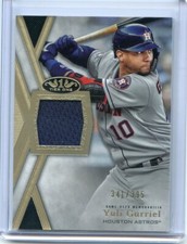 2020 Topps Tier One YULI GURRIEL Game Used Tier One Relic Jersey #/395 ASTROS