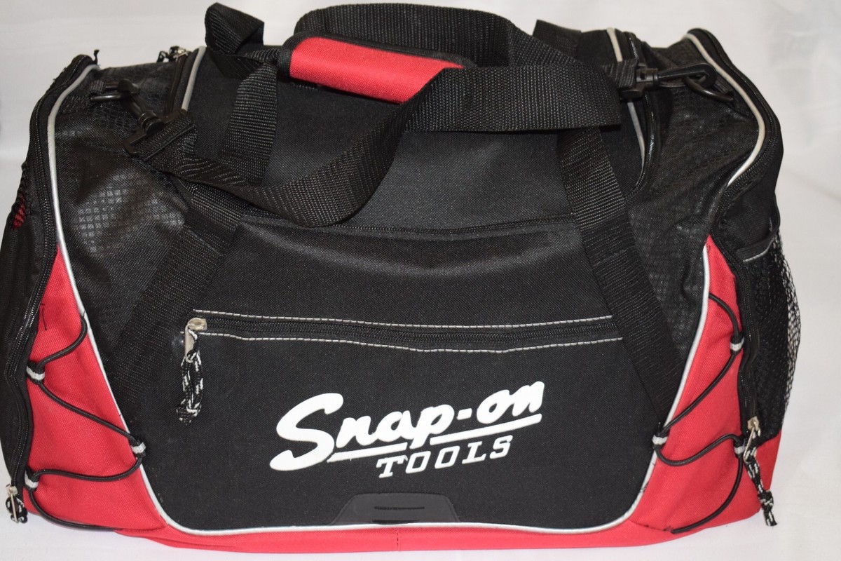 Snap-On Tools Duffle Style Gym Track Travel Bag Carry On Red/Black