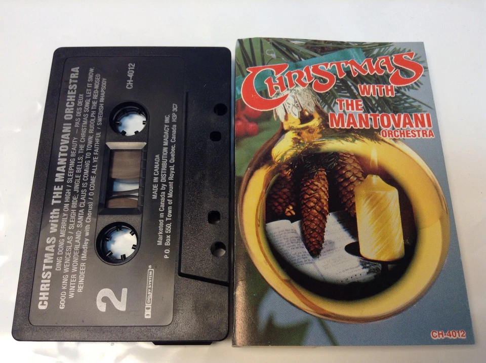 CHRISTMAS WITH THE MANTOVANI ORCHESTRA Tape Cassette Madacy Canada CH-4012  VG+ - Image 2 of 4
