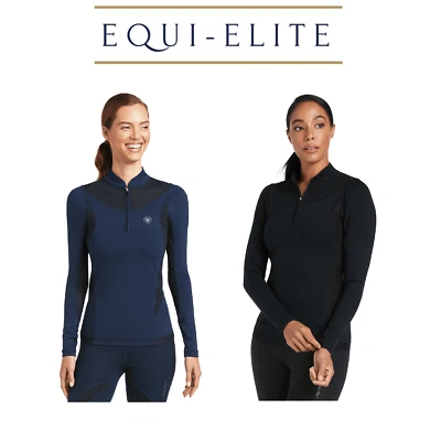 Ariat Ascent Damen 1/4 Reißverschluss Basisschicht