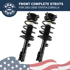 Pair Front Struts Shocks w/ Springs Assembly For 2003- 2008 Toyota Corolla 1.8L